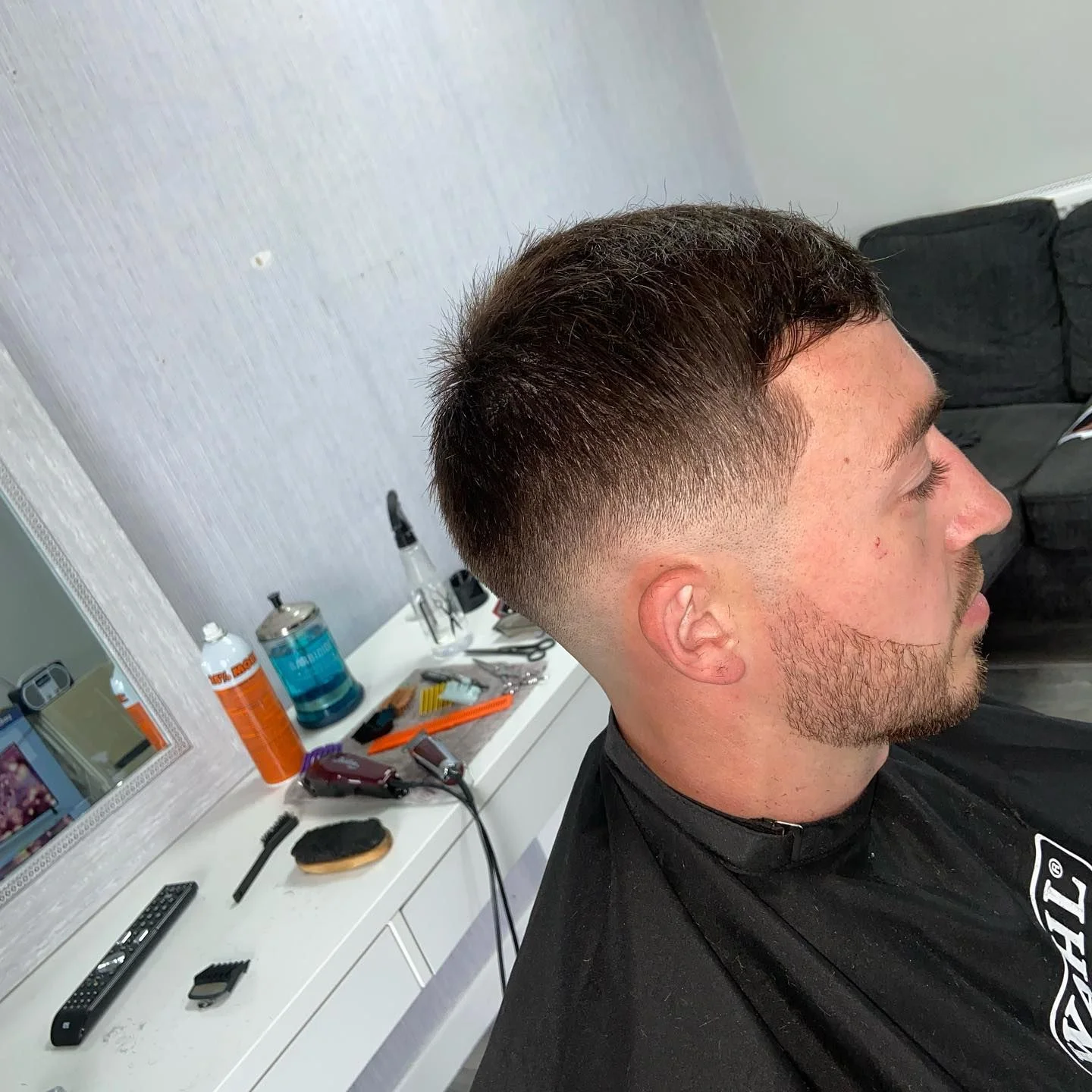 Classic cut with beard